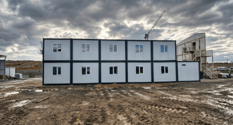 Dayanıklı modüler şantiye yatakhane konteyner kompleksi Alyans Prefabrik