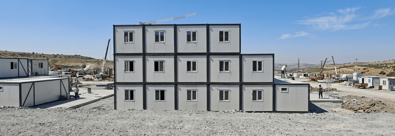 Alyans Prefabrik modern şantiye konteyner binası ve mobil ofis çözümleri