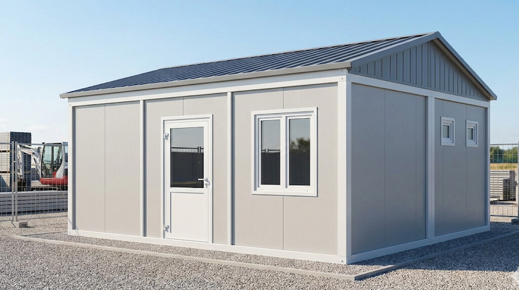 40 m² prefabrik ofis binası dış görünümü